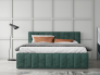 Кровать 1600 Лана зеленый велюр