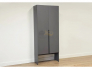 Шкаф двухдверный L800 Баско графит