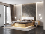 Кровать парящая 1600 Флэш (ортопед дерево) Браш Вайт/Дуб Крафт
