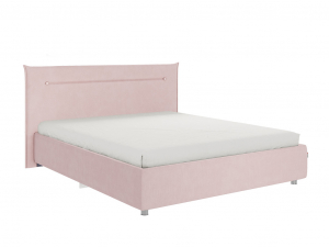 Кровать Альба 1600 велюр нежно-розовый
