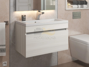Тумба с раковиной Uperwood Eva Дуб Харбор белый 60 см
