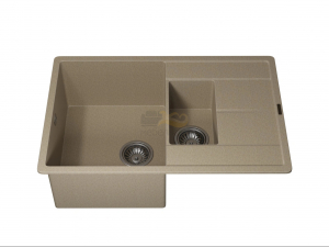 Кухонная мойка Uperwood Quartz UPD-05-02 бежевая матовая