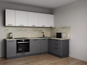 Кухонный гарнитур Меренга 2600х1600 МДФ