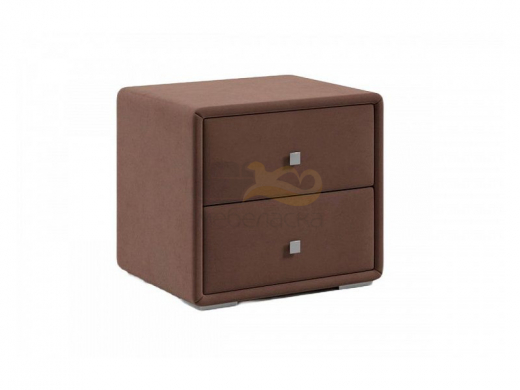 Тумба прикроватная Твист микровелюр шоколад