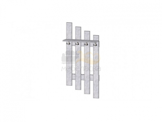 Вешалка настенная Модерн цемент светлый