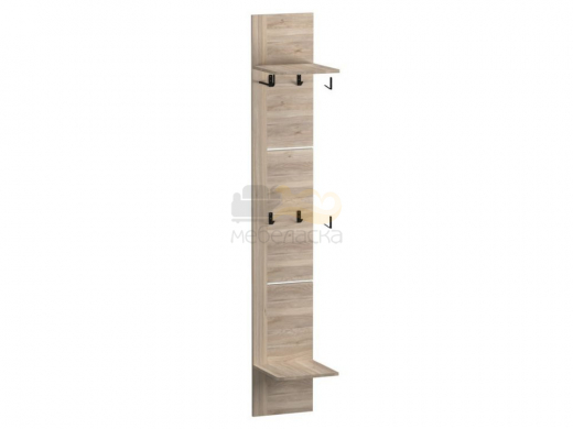 Полка угловая Юта Дуб Мария