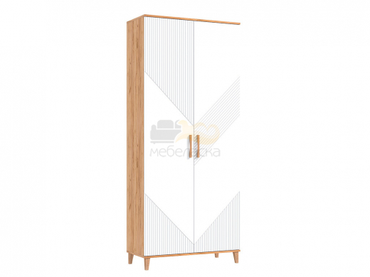 Шкаф в прихожую Ирис Браш Вайт