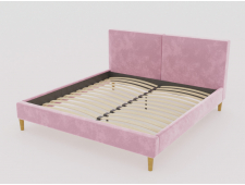 Кровать Линси 1400 розовый